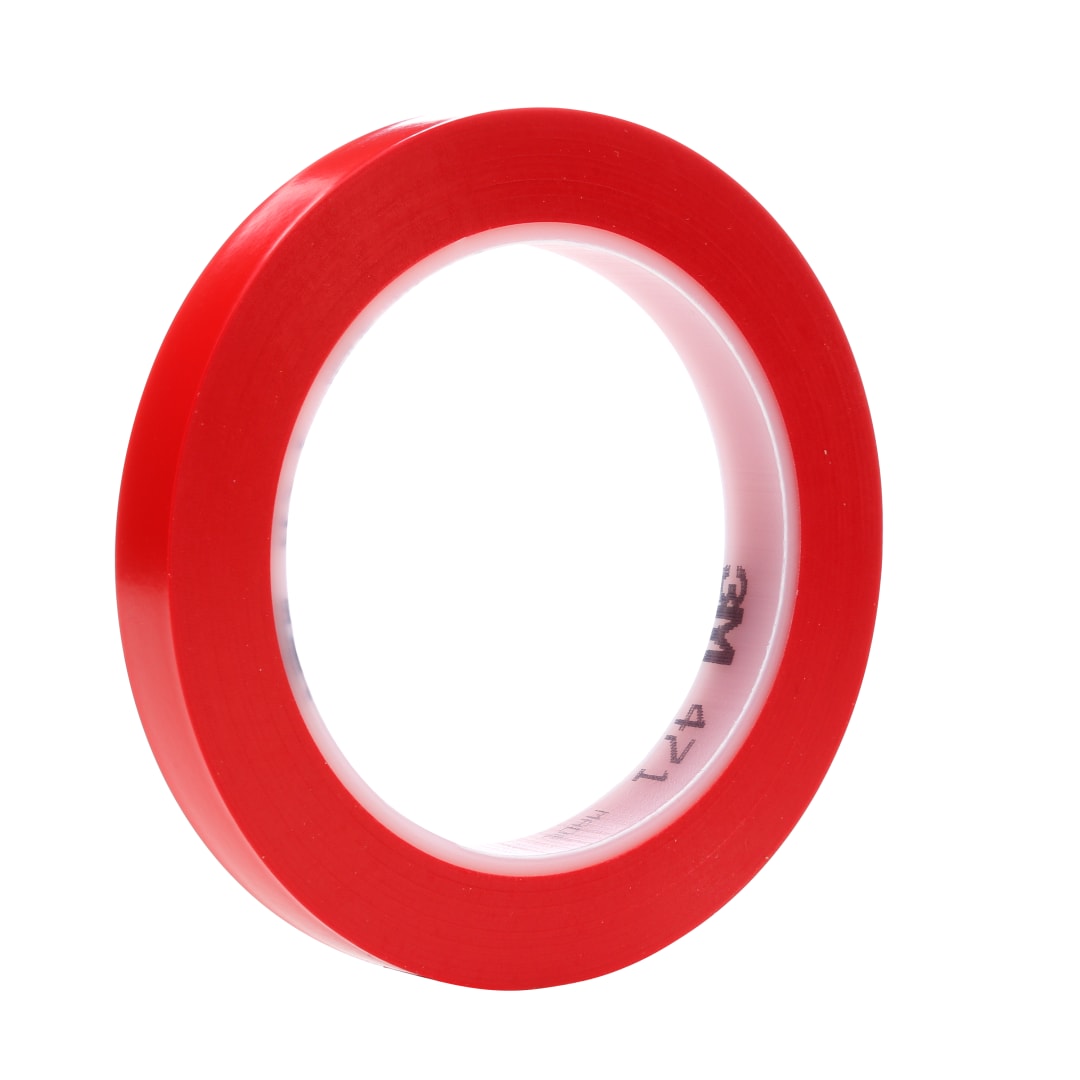 3M™ vinylová páska 471, Red, 12.7 mm x 33 m, 0.14 mm