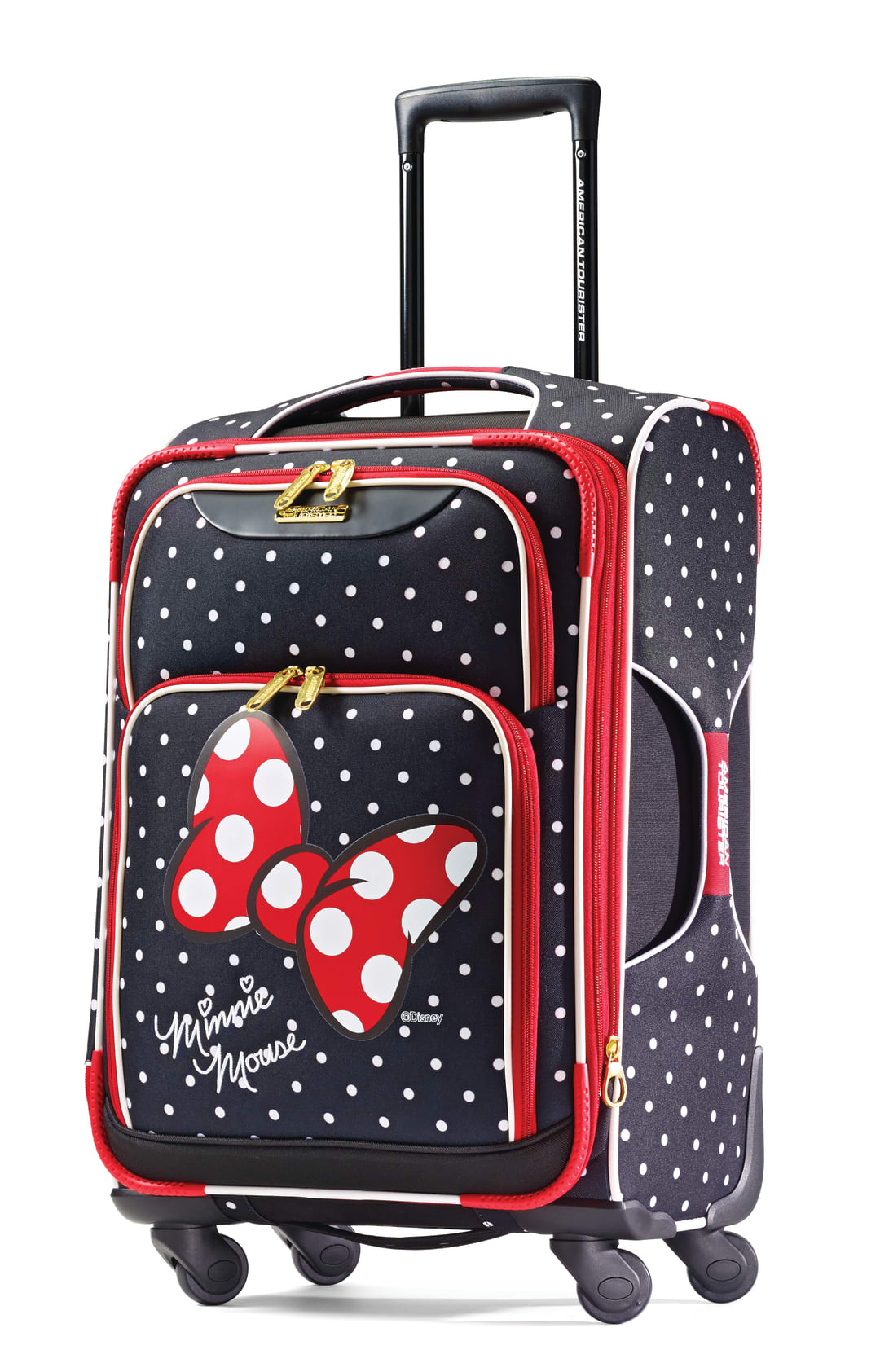 Minnie All Ages Ss Spinner 21 - Minnie Mouse Red Bow