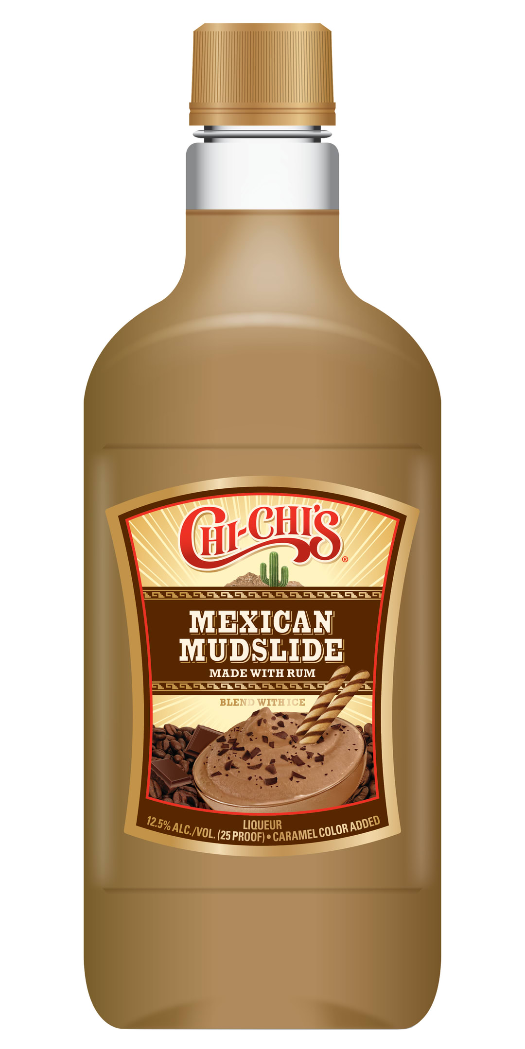 Chi-Chi's Mexican Mudslide Cocktail 750ml Traveler Bottle 25 Proof