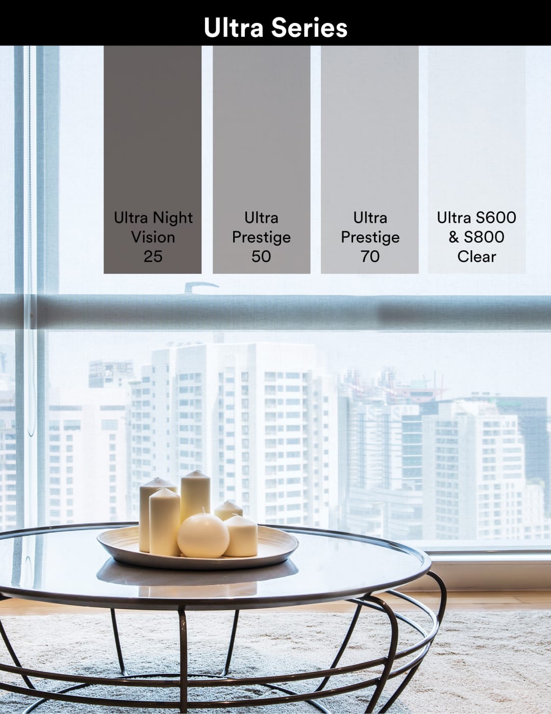 Películas de Proteção e Segurança para Vidros 3M™ Scotchshield™ Série Ultra S800, 1,52 m x 30,48 m