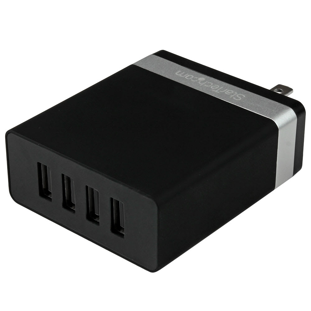 4-Port USB Wall Charger - 36W/7.2A - Black