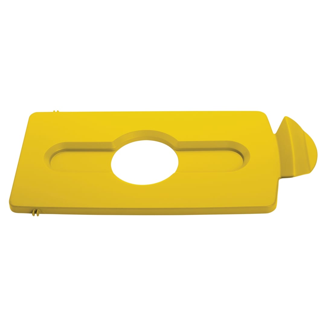 Slim Jim® Recycling Station Bottles/Cans Lid Yellow