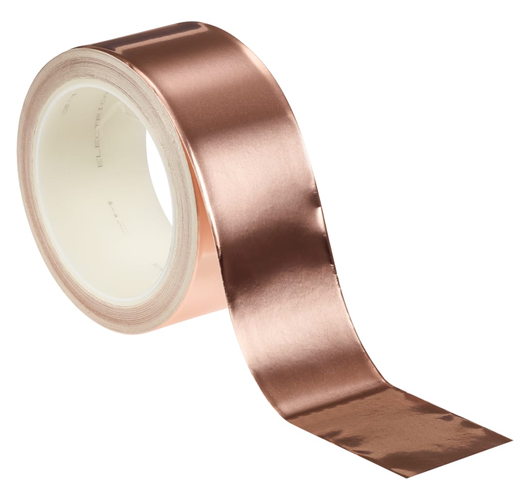 3M™ ET 1181 kovová měděná páska s elektricky vodivým lepidlem, role 50mm x 16m, obsah 4 role v balení