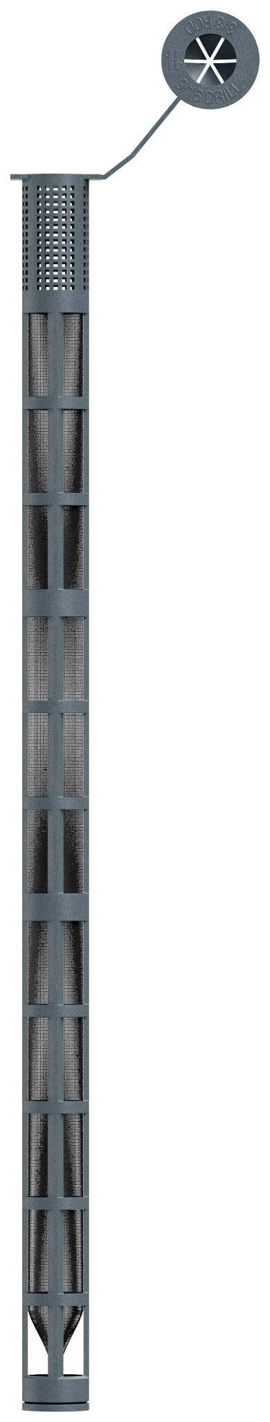 Simpson Strong-Tie 3GWS3710P Opti-Mesh 10 in. Epoxy Adhesive Plastic Screen Tube for 3/8 in. Rod for SET-3G