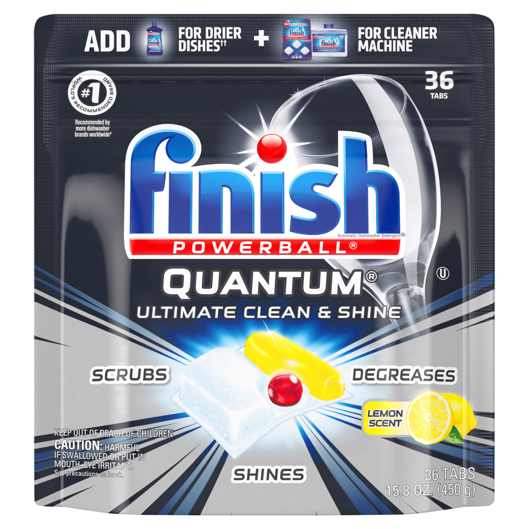 FINISH® QUANTUM - Ultra Degreaser with Lemon 4/36 ct.