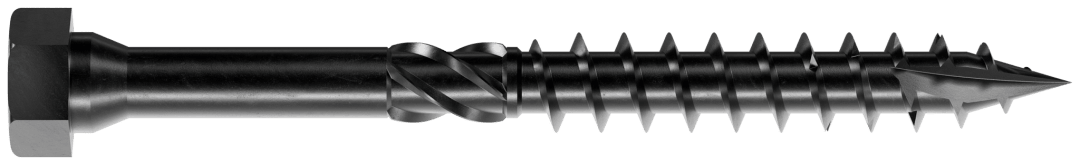 Simpson Strong-Tie SDHR10X100-R25 Strong-Drive® SDHR COMBO-HEAD Screw — 10 mm x 100 mm, Black E-Coat (25-Qty) (Pack of 360)