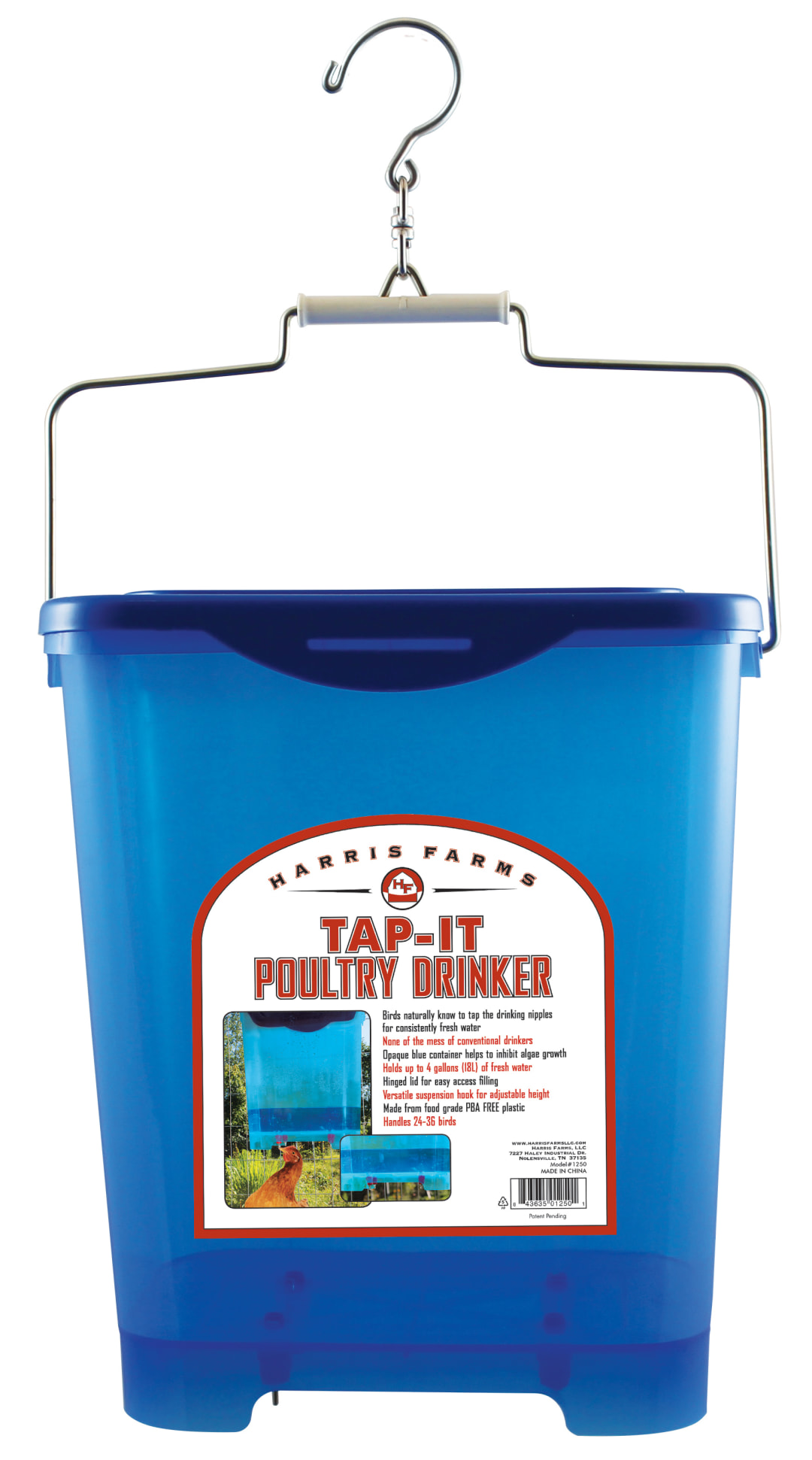 Manna Pro Harris Farms Tap-It Drinker, 4 Gallon