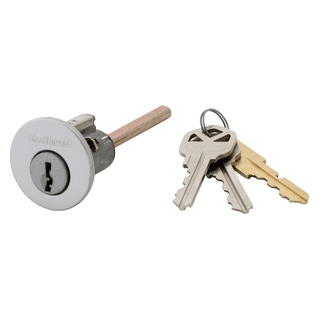 Exterior 6-Pin Deadbolt Cylinder in Satin Chrome Finish