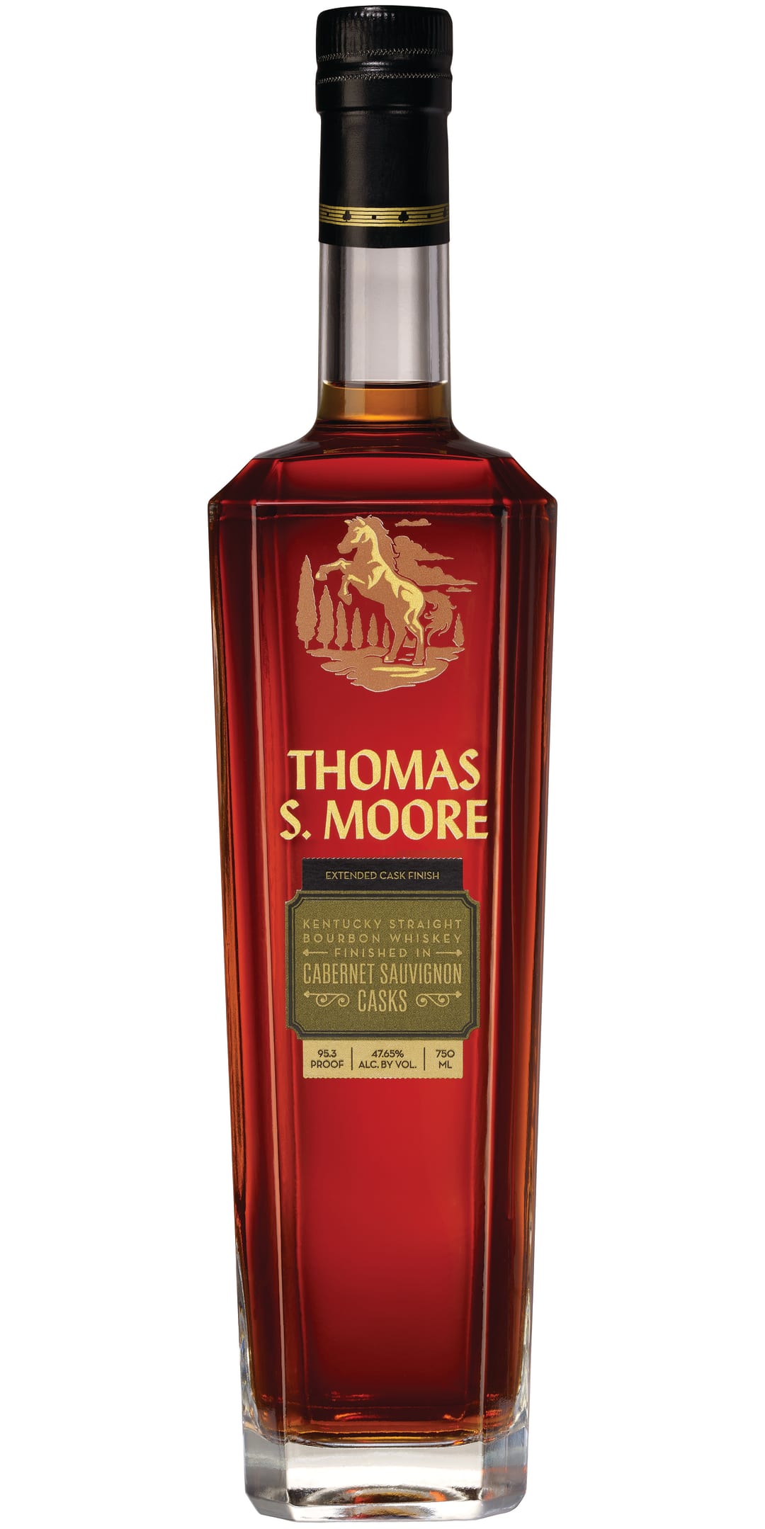 Thomas S. Moore Cabernet Sauvignon Casks Finished Kentucky Straight Bourbon Whiskey 750ml 95.3 Proof
