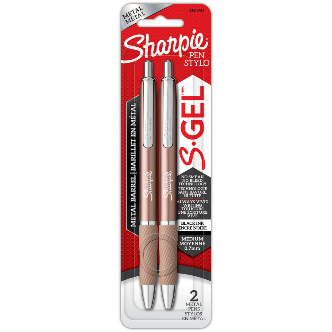 SHARPIE GEL CHAMPMTL 0.7MM 2CT BL REPACK
