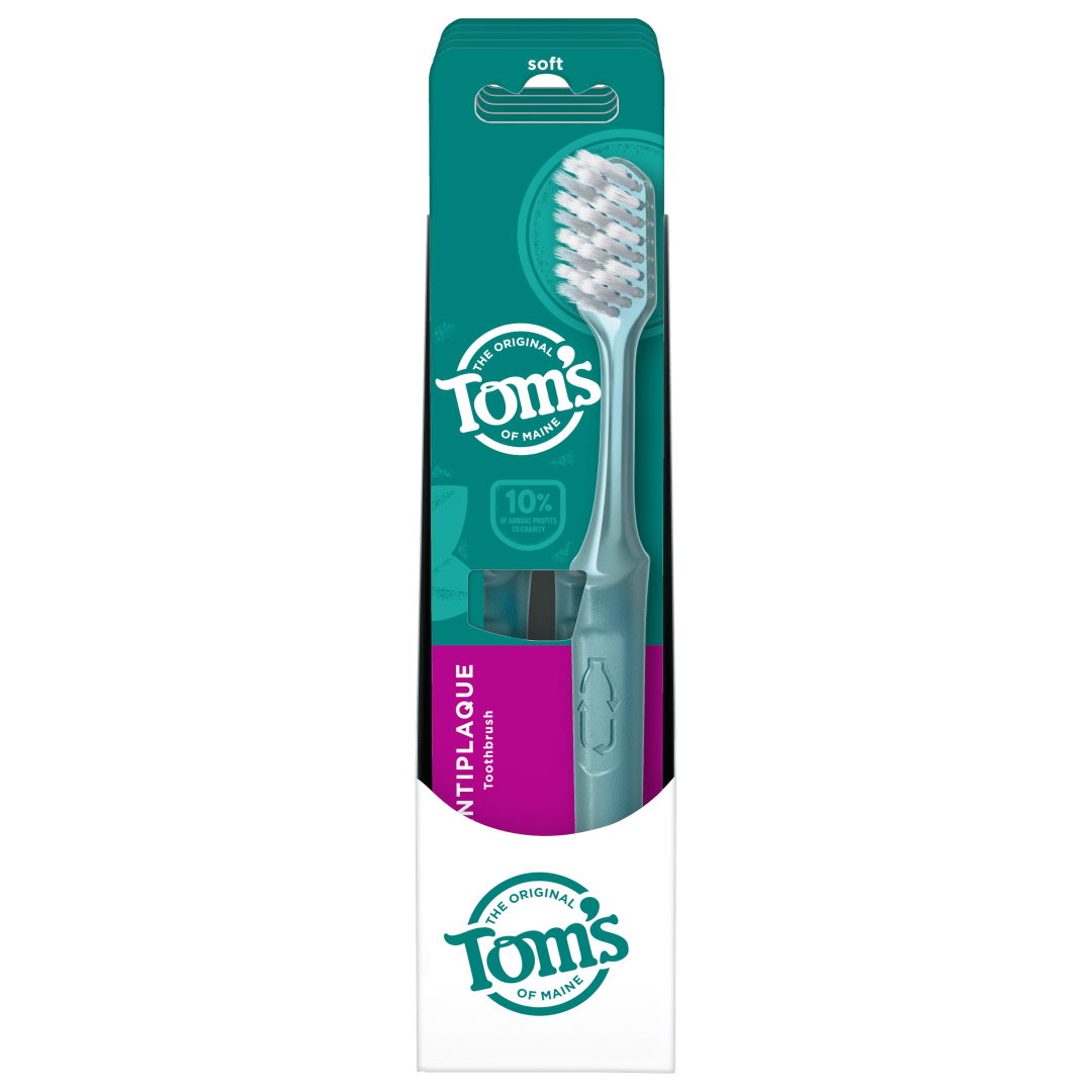 Tom’s of Maine Antiplaque Adult Soft Toothbrush, 2 Pack