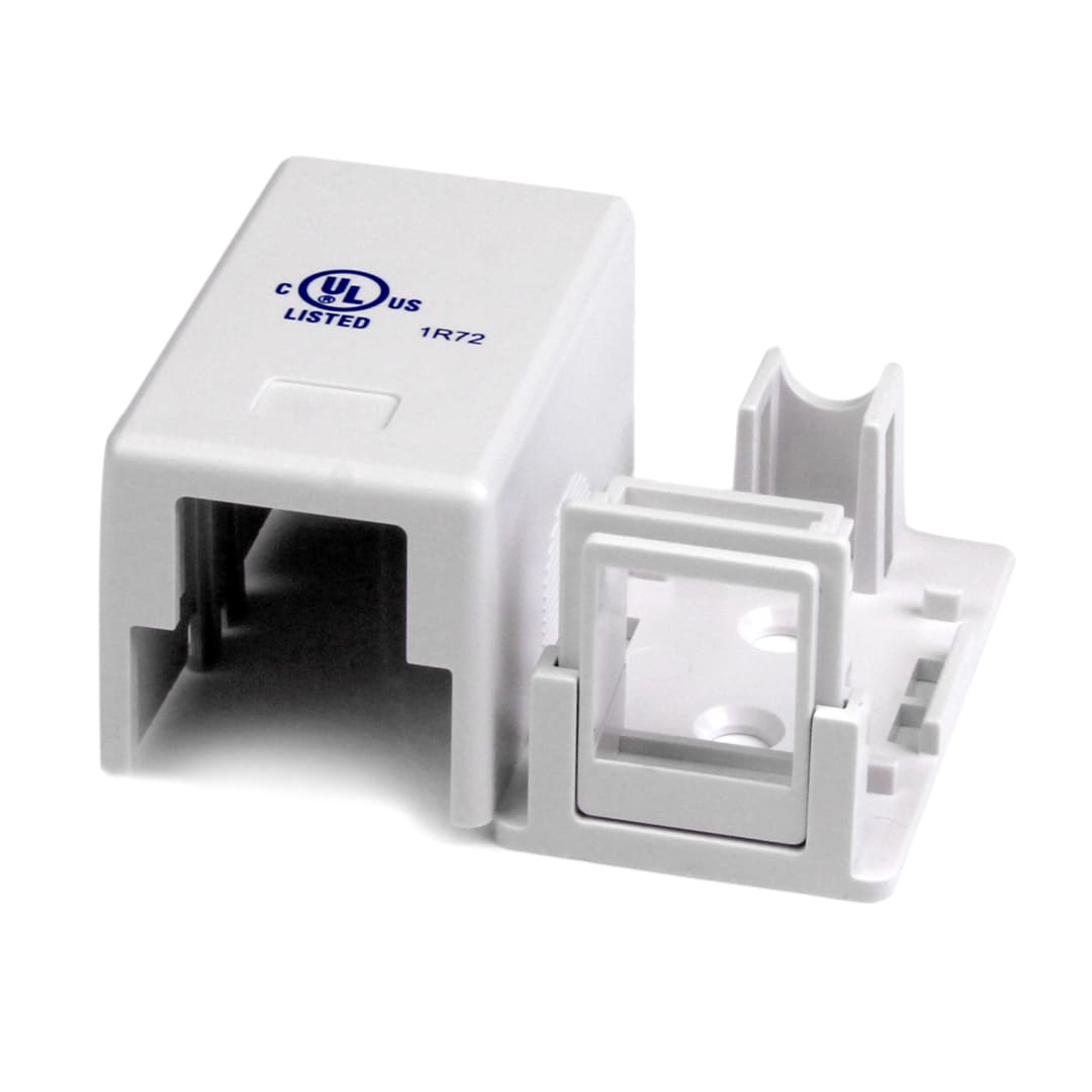 Single Outlet Universal Wallbox-White