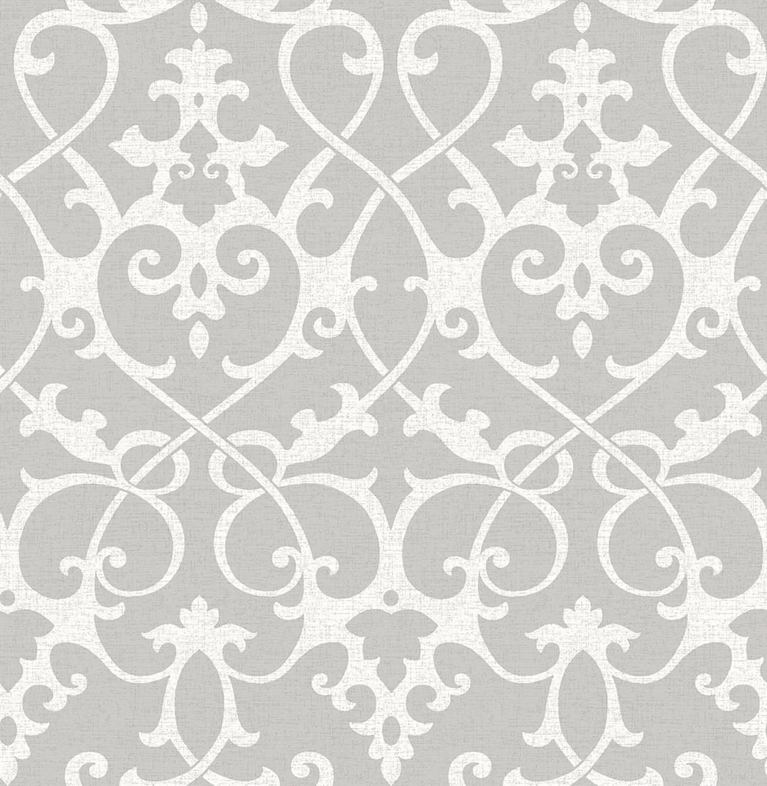 Axiom Grey Ironwork Wallpaper