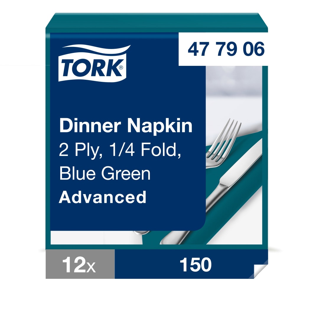 Tork Blue Green Dinner Napkin