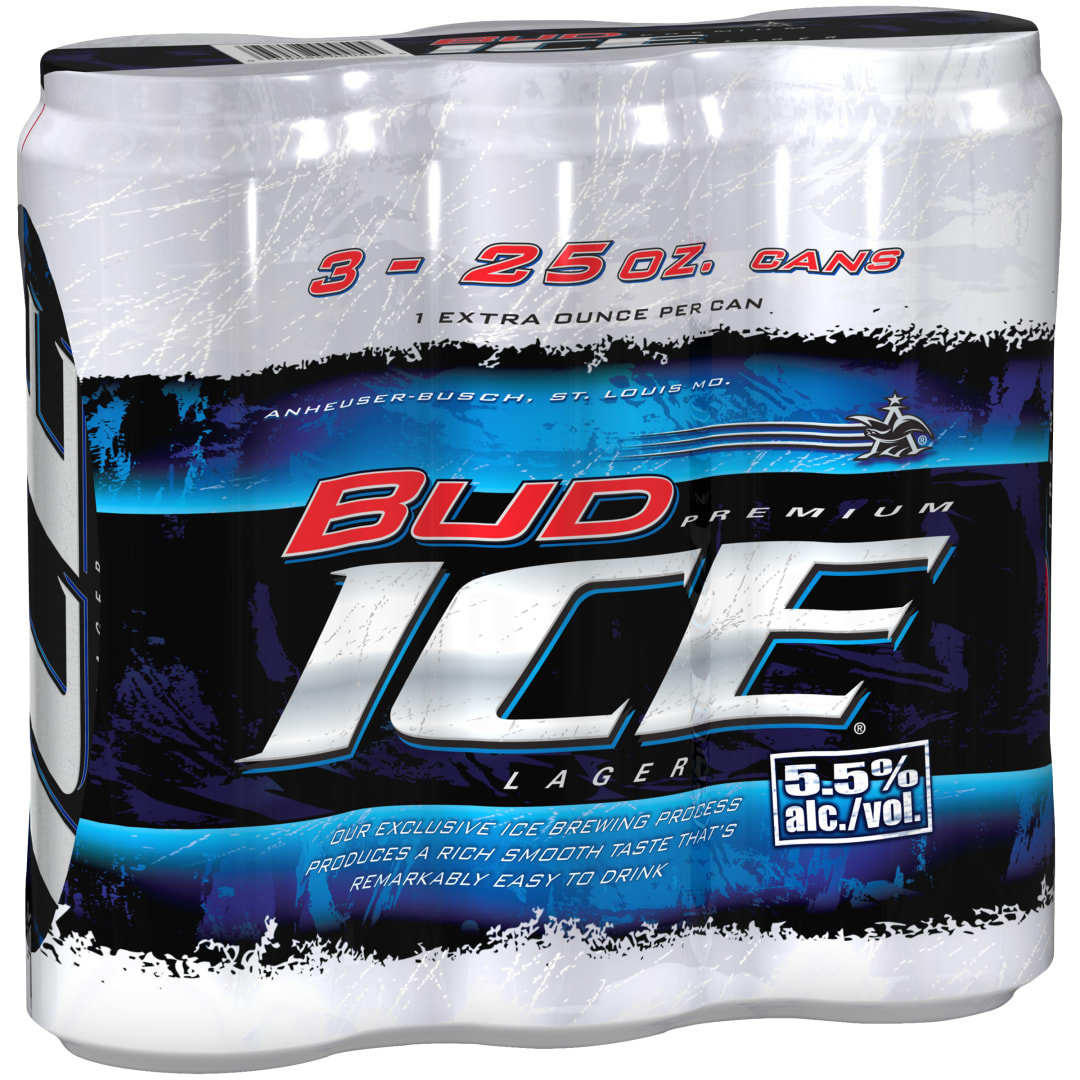 Bud Ice® Beer, 3 Pack 25 fl. oz. Cans