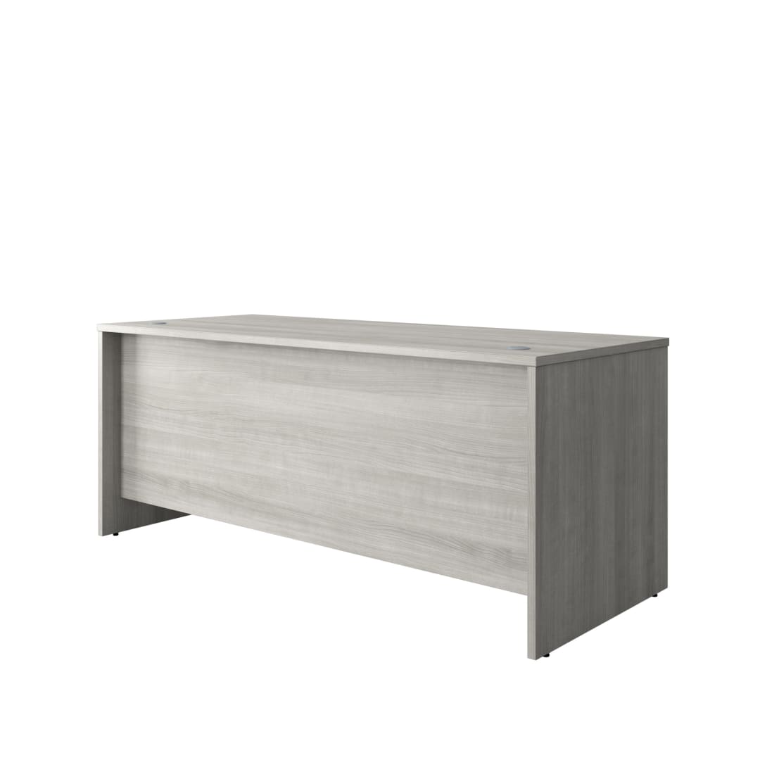 Cornerstone 71"W x 29.25"D Executive Desk, Slate Gray