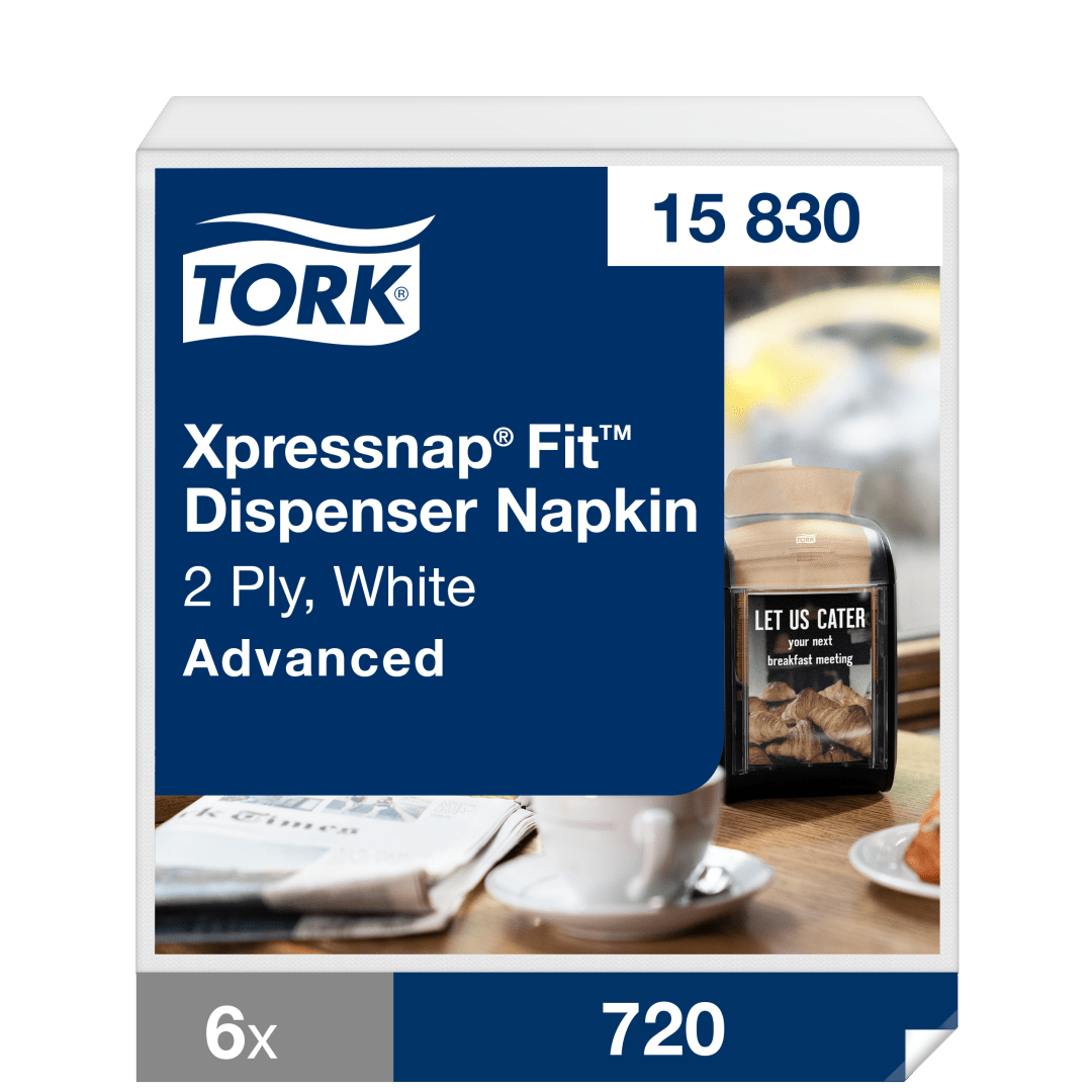 Tork Xpressnap Fit® White Dispenser Napkin