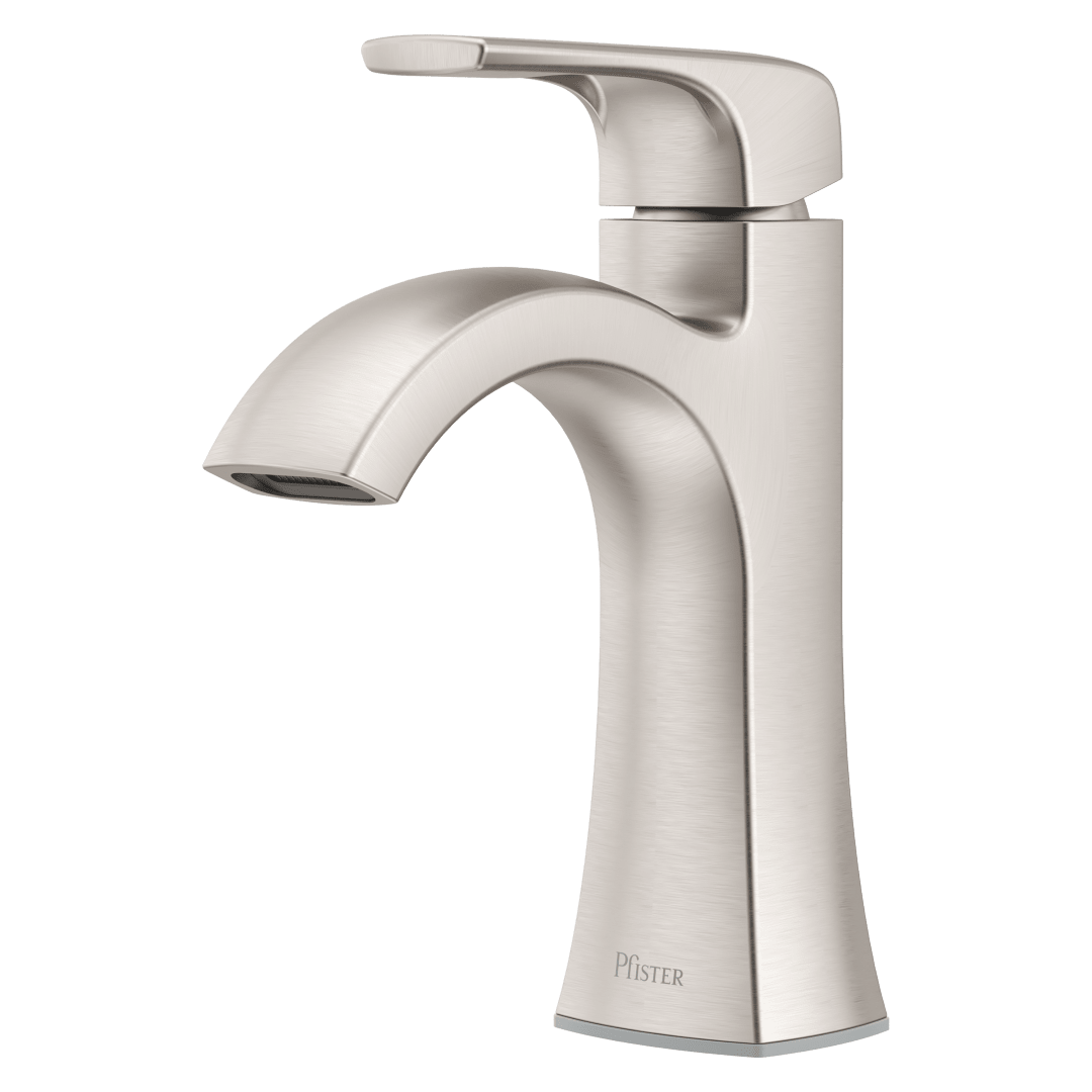 Bruxie Single Control 4" Centerset Bathroom Faucet in Spot Defense Brushed Nickel