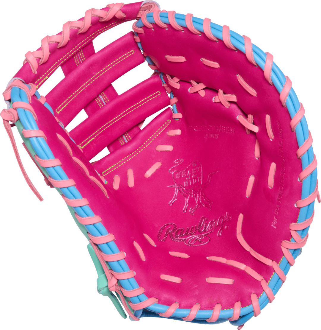 Rawlings Heart of the Hide Color Sync 10 Pink Teal 13-Inch First Base Mitt