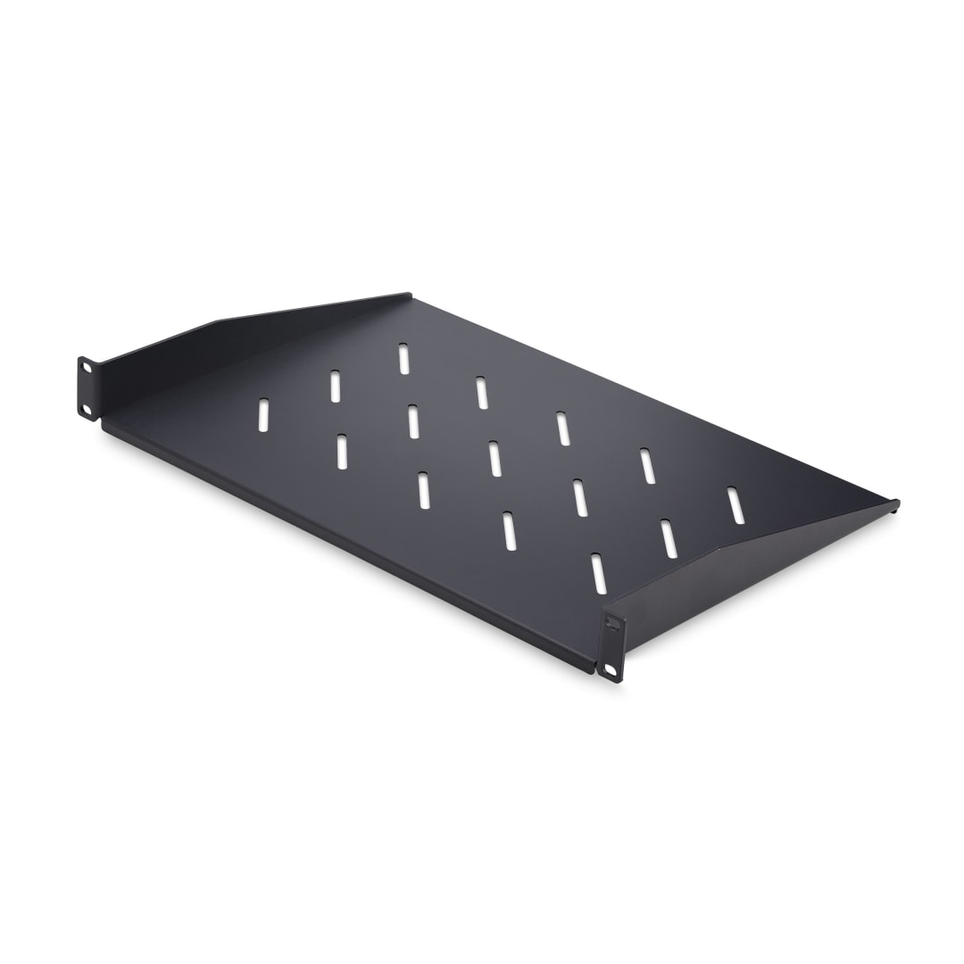 1U Rack Shelf 10 deep vented 25lb 11 3kg Wt Cap