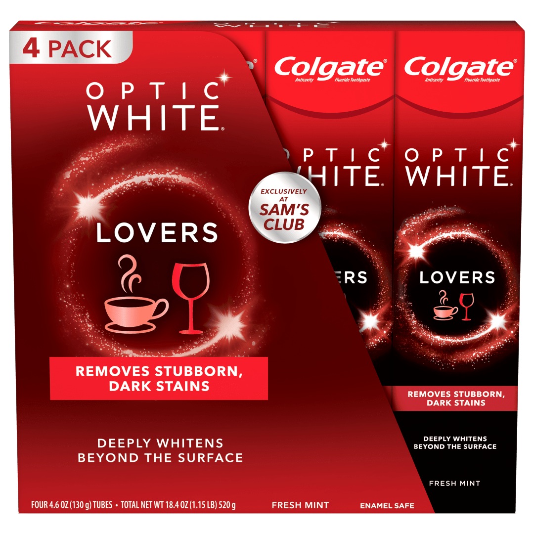 Colgate(R) Optic White(R) Lovers Whitening Toothpaste, Fresh Mint, 4.6 oz