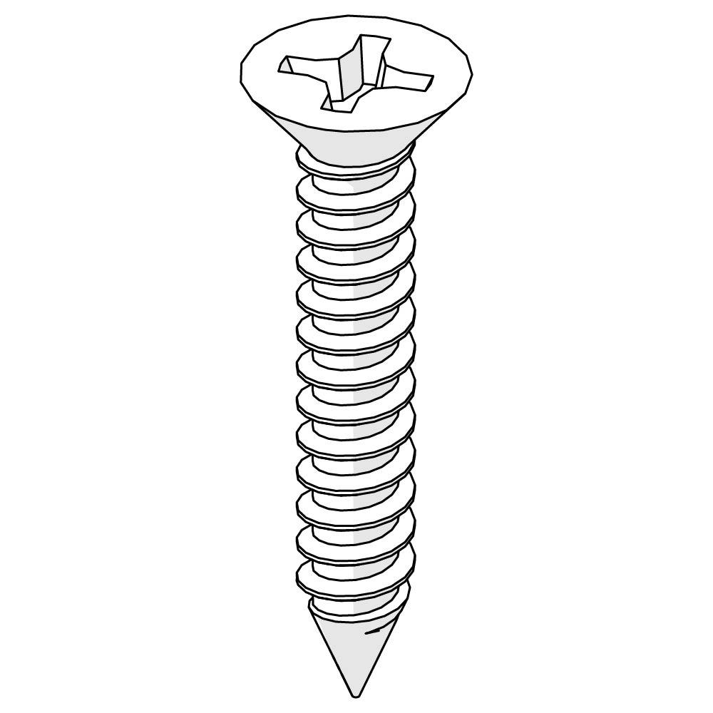 ST4.2x25mm Self-Tapping Countersunk Screw
