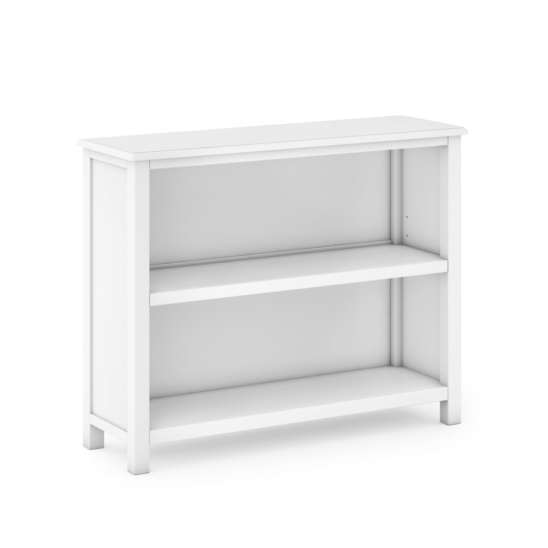 Taiga 2-Shelf Bookcase - White