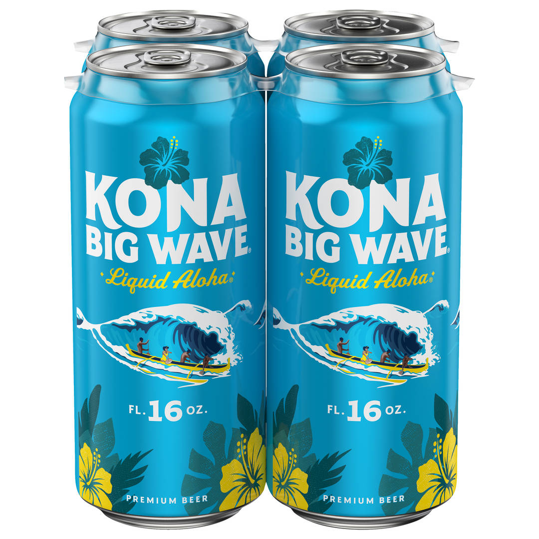 Kona Big Wave Liquid Aloha Premium Beer 4 - 16 fl oz Cans