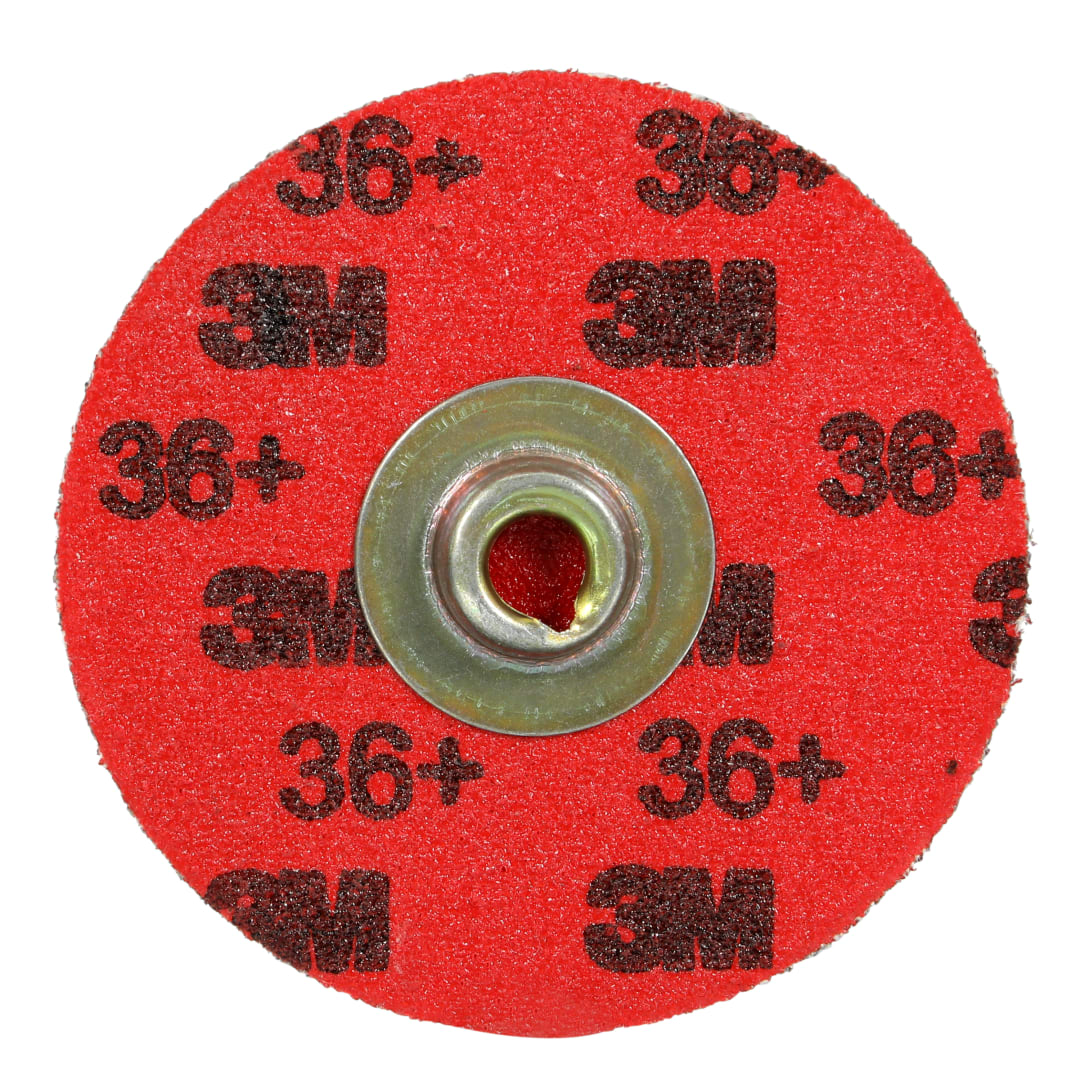 3M™ Roloc™ Dayanıklı Kenar Diski 767F, 36+ YF ağırlıklı, TSM, Bordo, 50,8 mm, Kalıp RS200PM, 50/karton, 200 adet/kutu