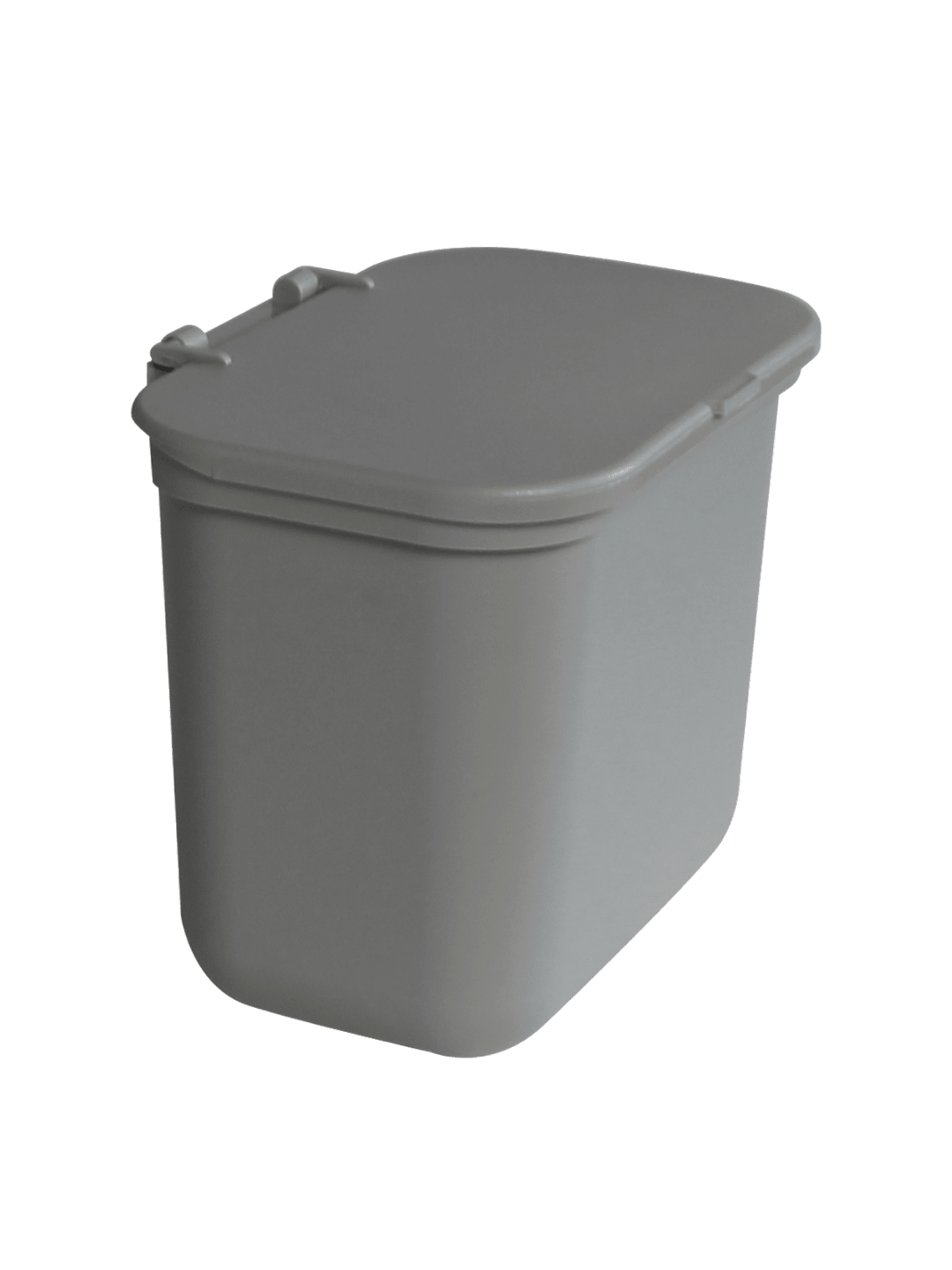 HANGING WASTE BASKET - Single - Kit - Solid Lift - Grey