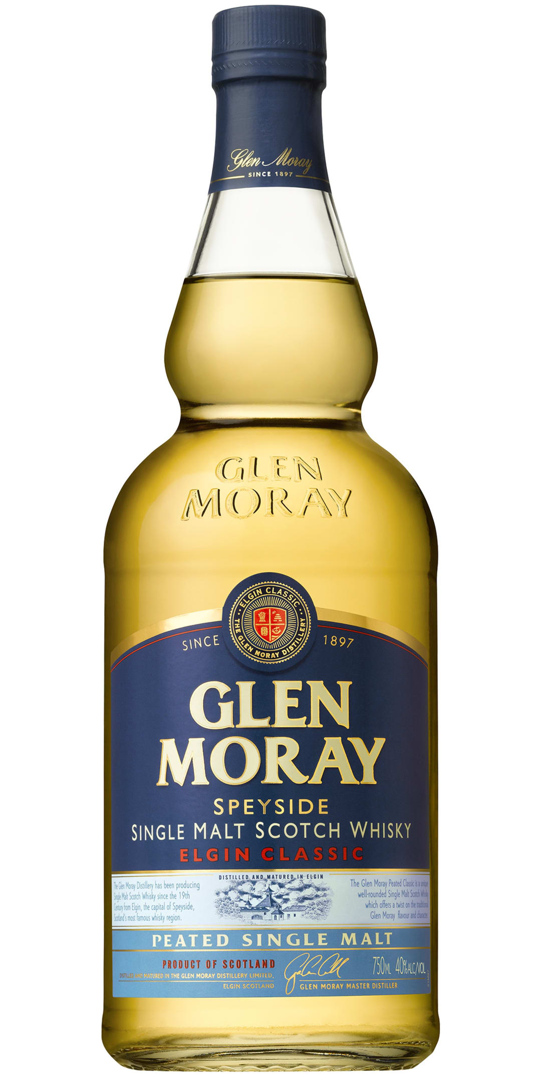 Glen Moray Peated Cask Single Malt Scotch Whisky 750ml 80 Proof