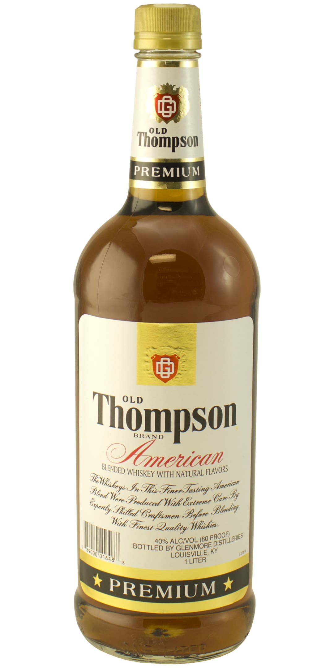 Old Thompson Blended American Whiskey 1l 80 Proof