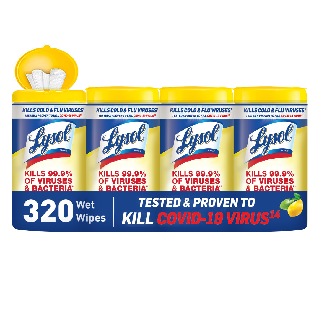 LYSOL® Disinfecting Wipes - Lemon & Lime Blossom 3/(4x80) ct.