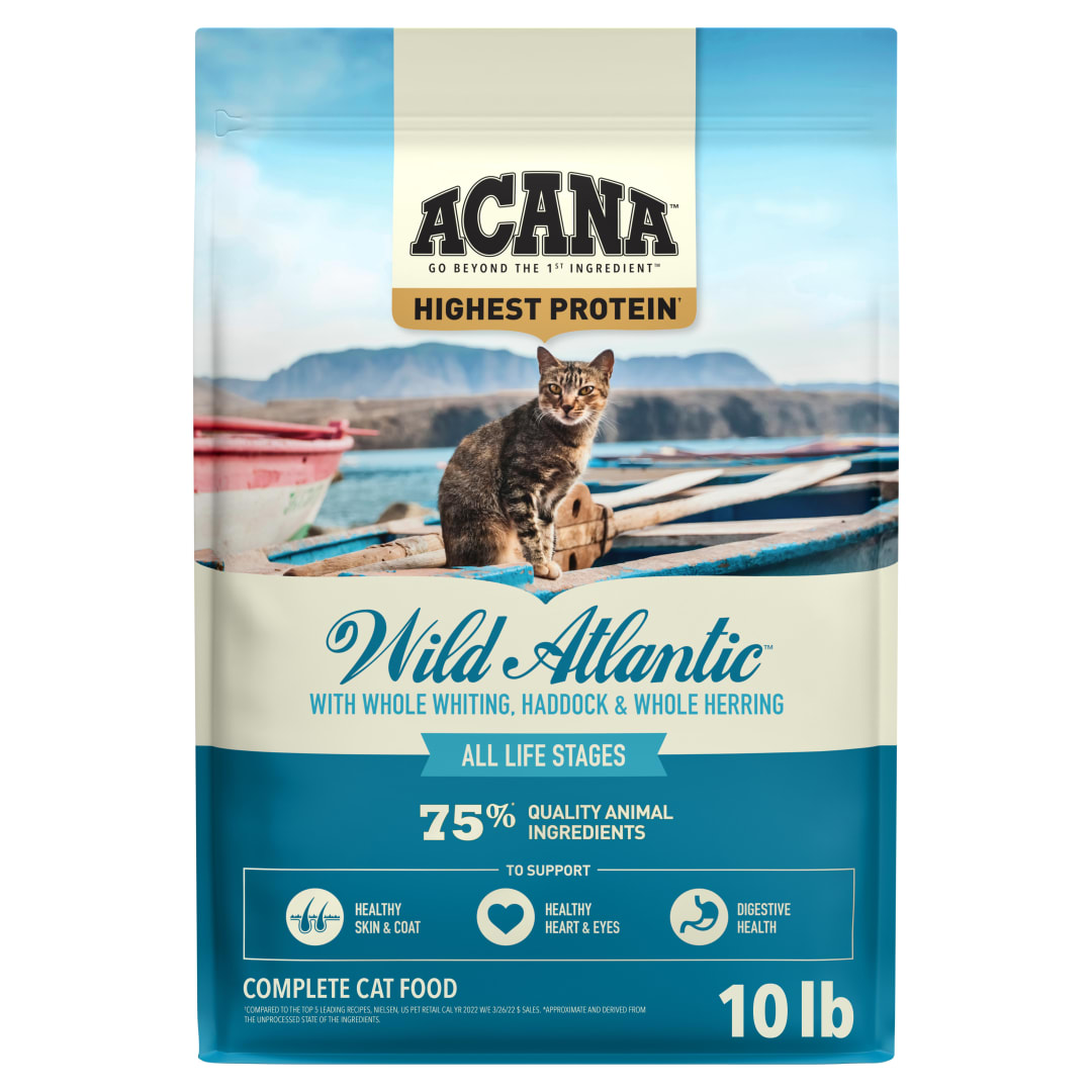 ACANA Grain-free Dry Cat Food, Wild Atlantic, Saltwater Fish with Freeze-Dried Liver