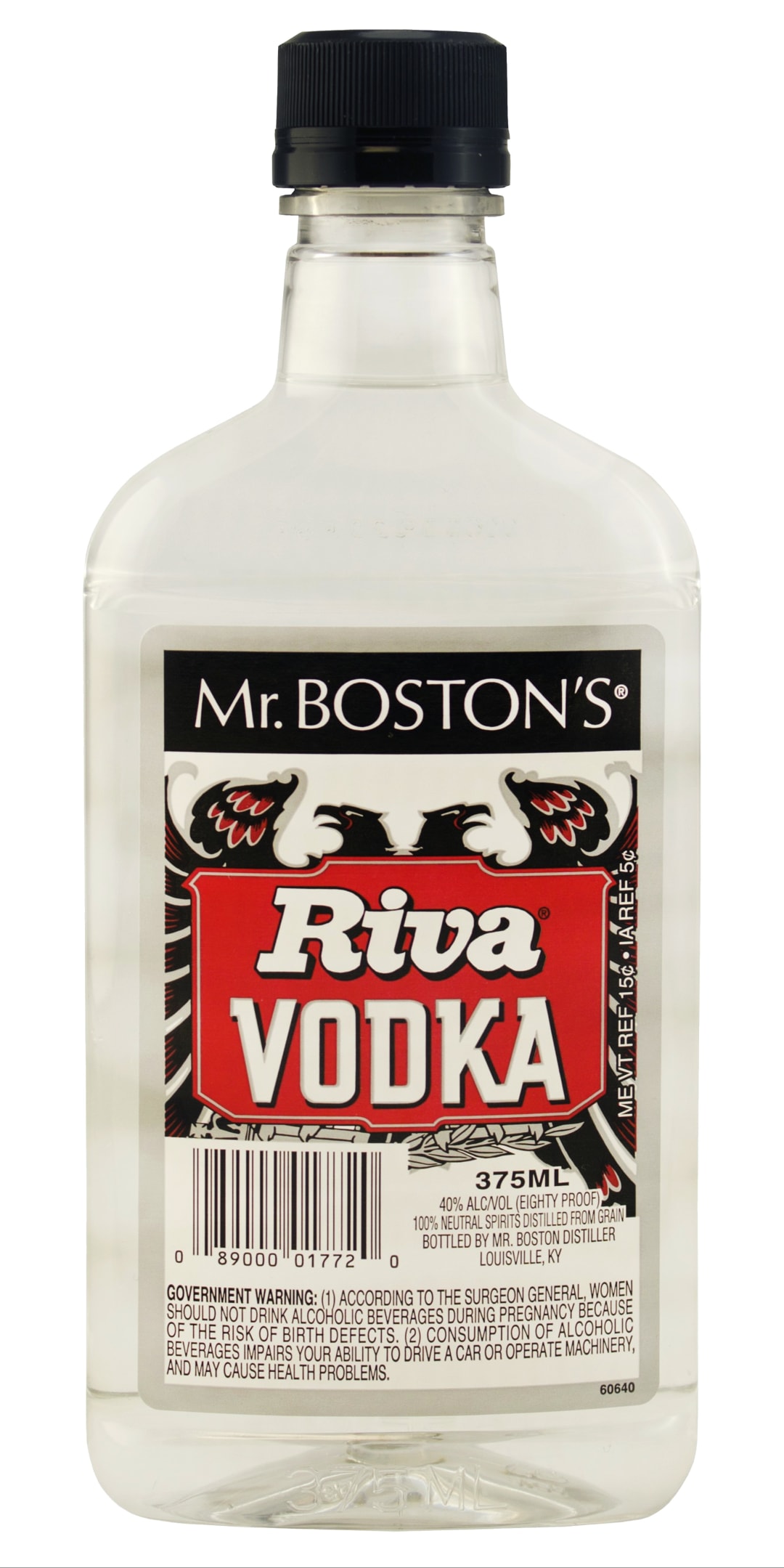 Mr. Boston Riva Vodka 375ml 80 Proof