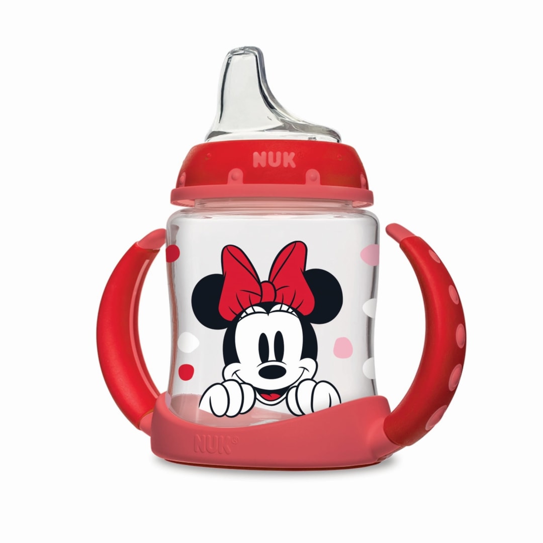 NUK Disney Learner Cup, 5 oz (150 mL), 6+ Months, Mickey or Minnie Mouse, 1 Pack