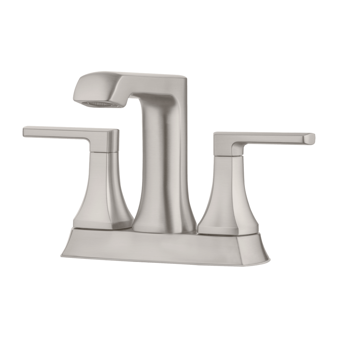 Penn 2-Handle 4" Centerset Bathroom Faucet in Spot Defense Brushed Nickel