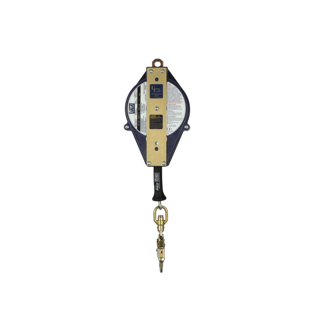 3M™ Doppelt verriegelnder, schwenkbarer Automatikkarabiner mit Beanspruchungsanzeige, Edelstahl, 1630 kg Öffnung, 1,90 cm Ausladung, 2100044