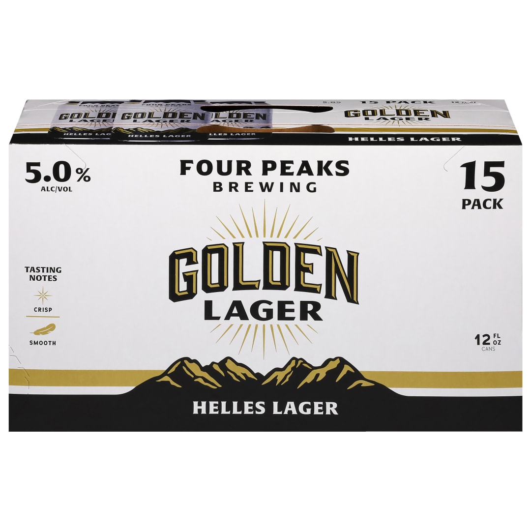 Four Peaks Brewing Golden Lager Beer 15 - 12 fl oz Cans