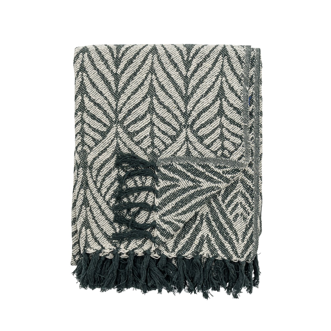 82066529 - Ugento Throw, Green, Recycled Cotton STOCK: 300