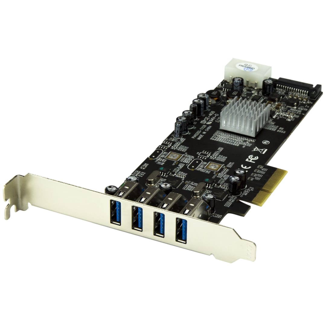 4Port PCIe USB 3 0 Controller Card w  2 Channels