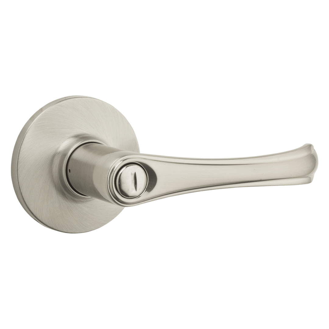 Safelock Grapevine Lever -Bed/Bath in Satin Nickel