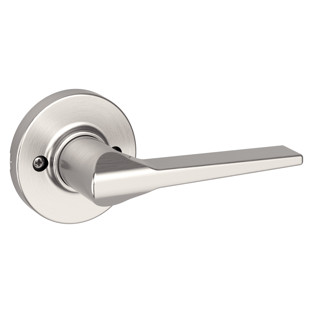 Hollis Round Dummy Lever in Satin Nickel with Microban Protection