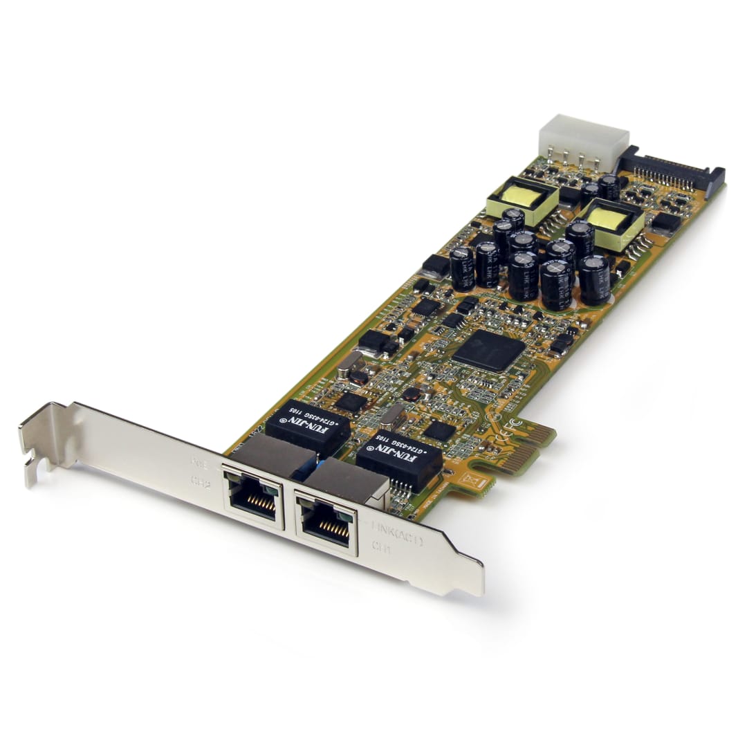 2 Port PCIe PoE NIC Gigabit Server Network Adapter