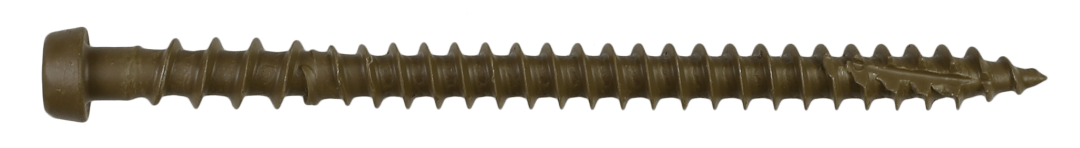 Simpson Strong-Tie DCU234BR01R70 Deck-Drive™ DCU COMPOSITE Screw — #10 x 2-3/4 in. T20, Quik Guard®, Brown 01 (70-Qty) (Pack of 5)