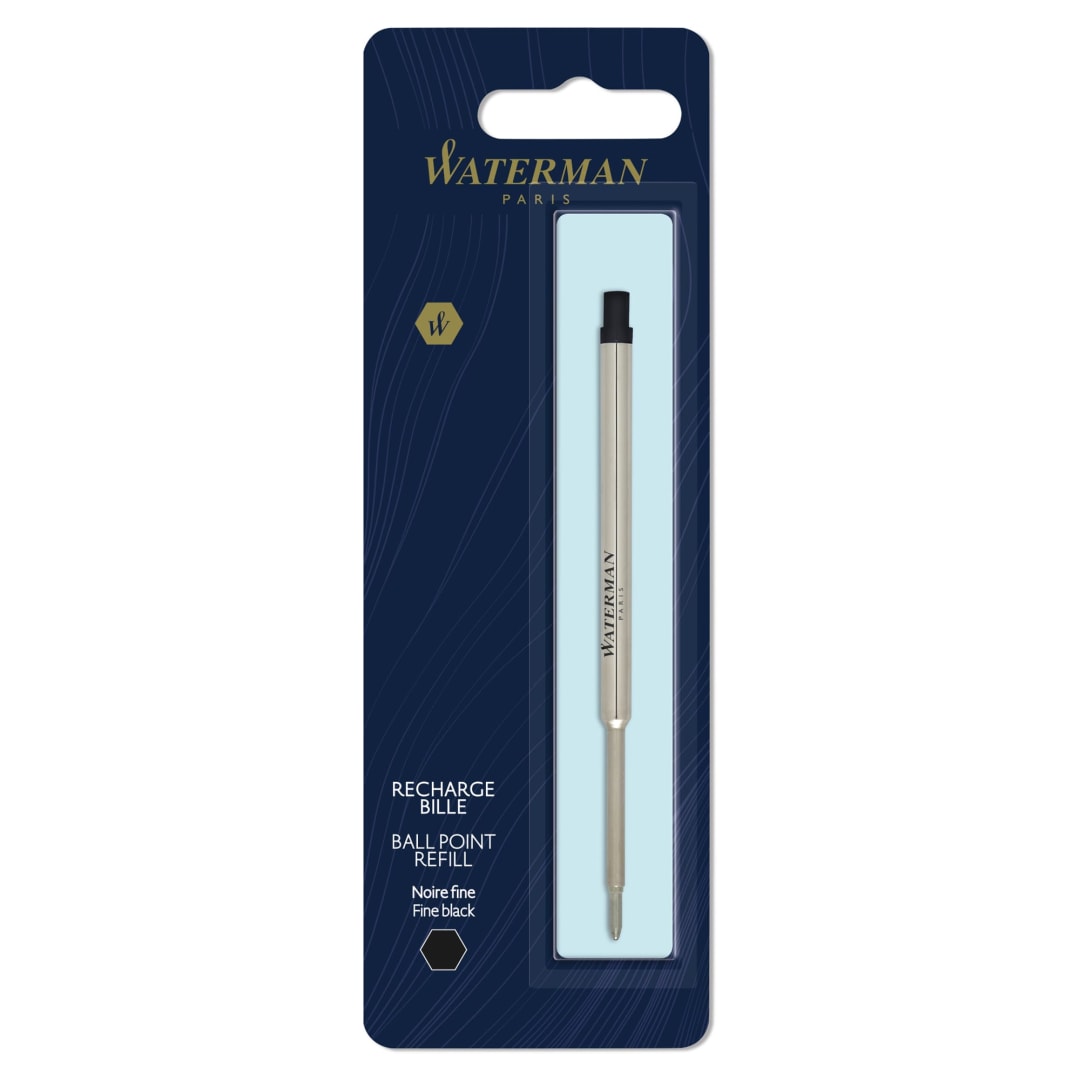 Waterman Ballpoint Pen Refill | Fine Tip | Black Ink | 1 Count