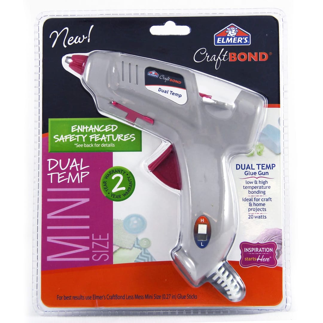 Elmer’s CraftBond Mini Dual Temp Hot Glue Gun, 20 Watt