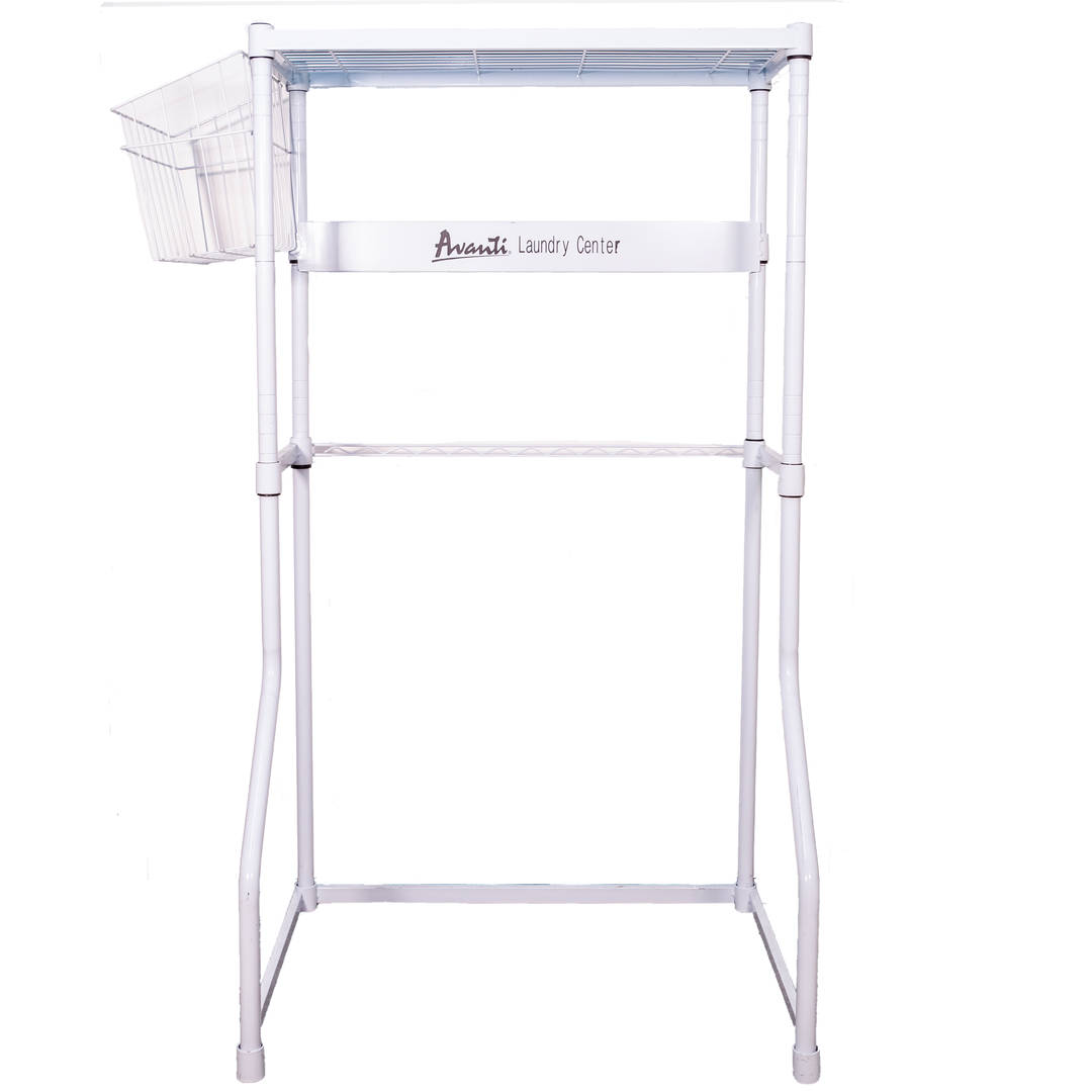 Avanti Stacking Rack for Compact Dryer and Washer, Space-Saving Laundry Center, Easy Assembly, in White (WDB20Y0W)