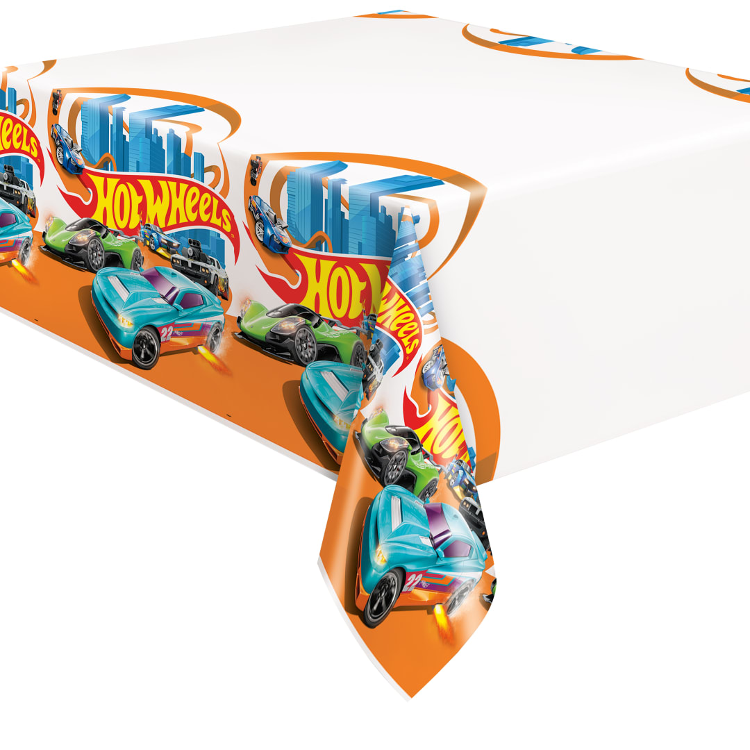 Hot Wheels Rectangular Plastic Table Cover, 54" x 84"