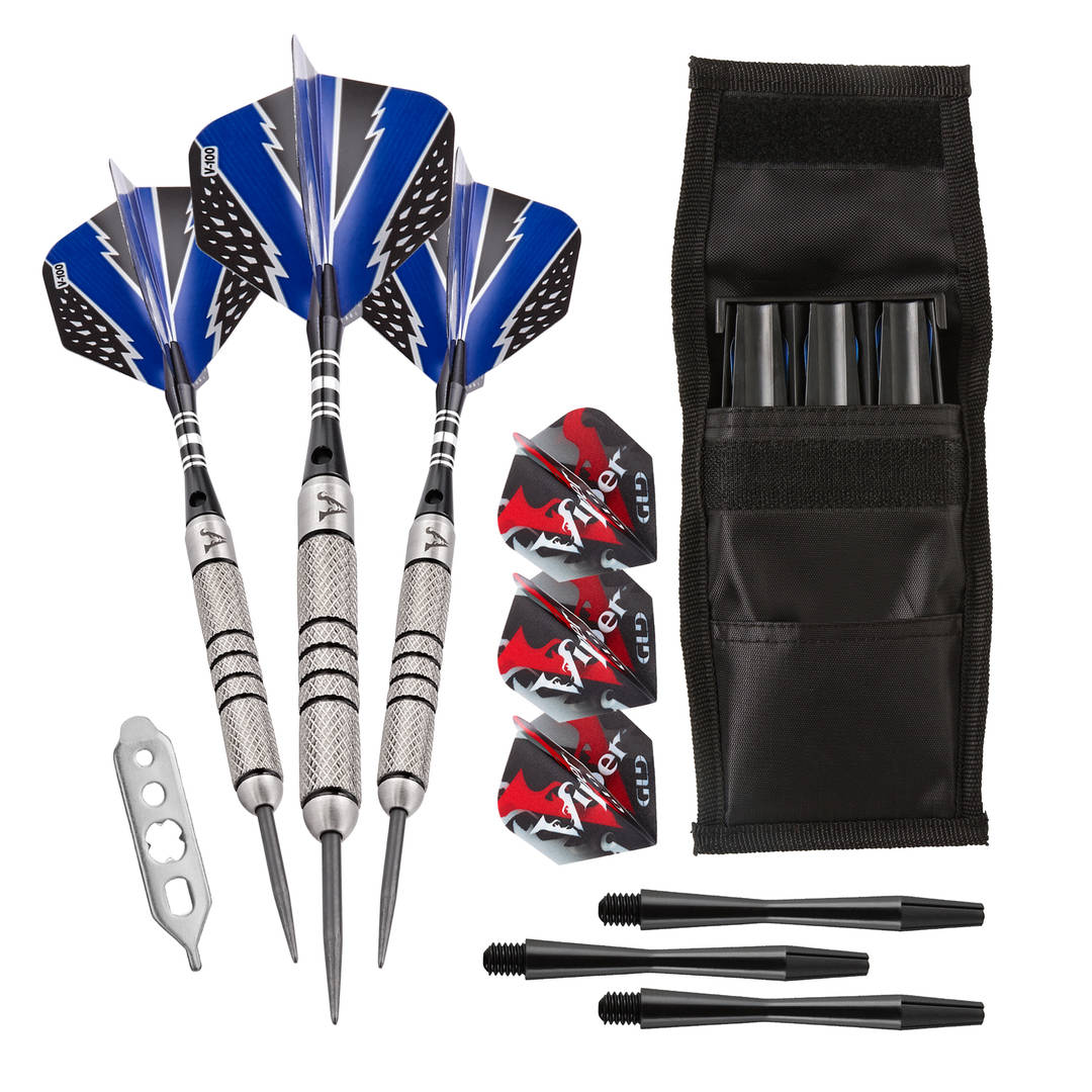 Viper Cold Steel Tungsten Steel Tip Darts 24 Grams and Casemaster Single Black Dart Case